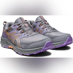 ASICS Women's Gray and Purple Running Shoes